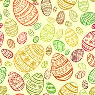 Easter Egg Vector seamless pattern N6