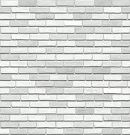 White brick vector seamless texture