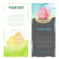 Yellow pink gray blue nice Banners of holiday colorful tropical N2
