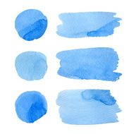 Set of watercolor stripes N6