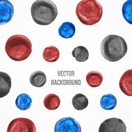 Watercolor Blots On White Vector Background Grunge illustration Triangle shape