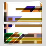 Vector business-card set for your design N379