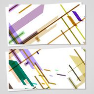 Vector business-card set for your design N382