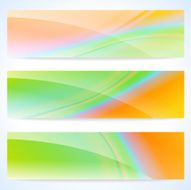 Stylish Colorful Abstract Banners