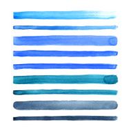Set of watercolor stripes N8