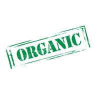 Green vector grunge stamp organic