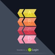 Color bright glossy lines - banner templates N5
