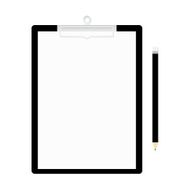 Clipboard and pencil vector illustration