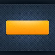 Empty icon orange button seamless texture metal dark background