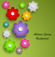 Spring colorful floral abstract background N2
