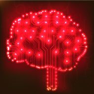 Circuit board computer brain Vector illustration N15