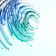 Futuristic abstract shape illustration N7