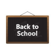 Black chalkboard back to school N2