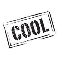 Black vector grunge stamp COOL N2