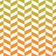Orange and yellow chevron pattern on white paper