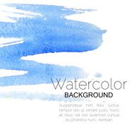 Blue watercolor background black text