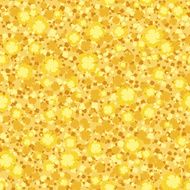 Seamless background with small yellow flowers Vector illustration
