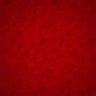 Vector Floral Seamless Pattern Subtle Red Background N2