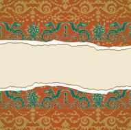 Vintage background with dragons