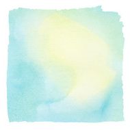 Painted colorful watercolor square Design element