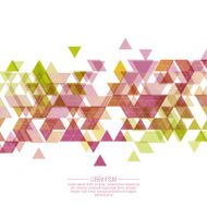 Creative abstract triangle pattern N47