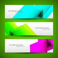Set banner abstract illustration N13