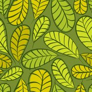 Seamless floral pattern green leaves seamless background N3