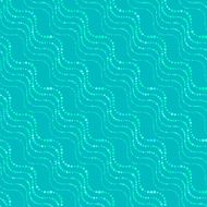 Textured ornament with blue doted wavy lines N2