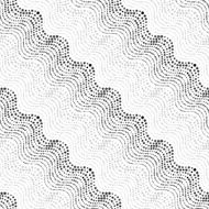 Repeating ornament of dotted wavy texture