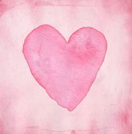 Pink Watercolor Heart N3