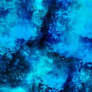 Watercolor sea water wave blue background