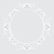 carved vintage frame made of paper for picture or photo N10