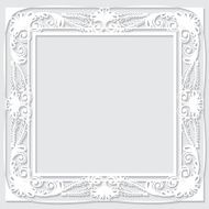 carved vintage frame made of paper for picture or photo N11