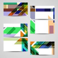 Vector business-card set for your design N385