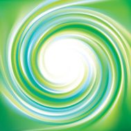Vector swirling backdrop Spiral green surface N2