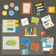 Paper stickers elements N2