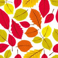 Leaves seamless wallpaper background natural endless pattaern
