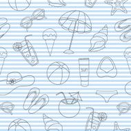 Vector beach pattern for summer N5