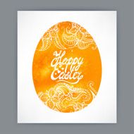 Easter watercolor egg background N4