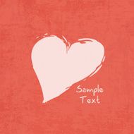 Grungy Background with Painted Heart - Abstract Design N2
