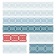 Edges of medieval style(Celtic knot) N9