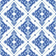 Damascus pattern Seamless vintage background Vector illustration N10