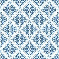 Damascus pattern Seamless vintage background Vector illustration N11