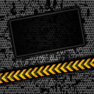 Metallic grunge background template perforated iron sheet