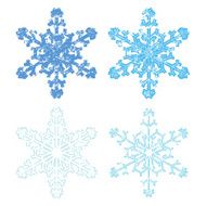 Grunge Snowflakes - set 02 of 09