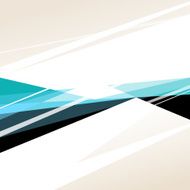Square abstract background with black white and blue graphic elements