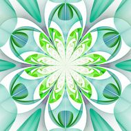 Fabulous symmetrical pattern of the leaves N9