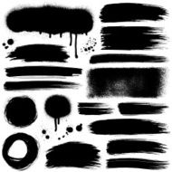 Brush strokes and paint backgrounds