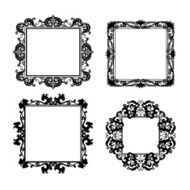 silhouette carved frame for picture or photo N8