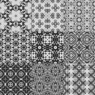 Set of curtain lace seamless generated textures N5
